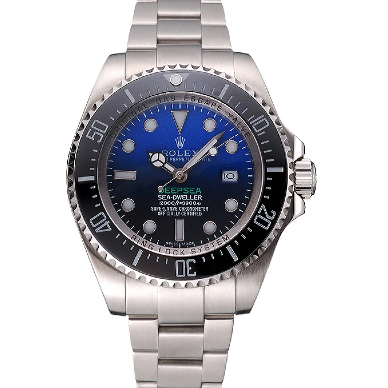 Rolex aaa copy Dweller Black Case Swiss 622847 Cameron Steel Bracelet Dial And James Deepsea Stainless 1029